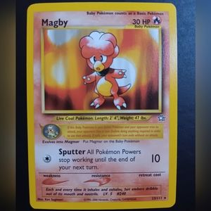 Magby Pokemon Card - Neo Genesis - 23/111 Rare Non-Holo